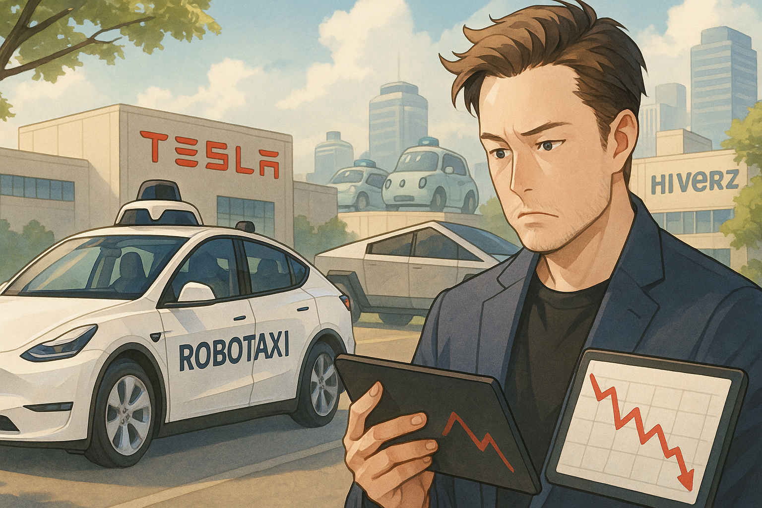 特斯拉Robotaxi即將發布，德州工廠停產一週引發股價波動