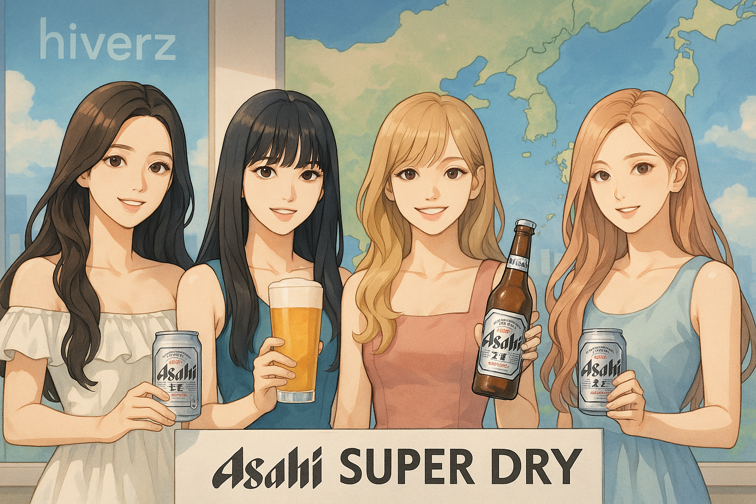 BLACKPINK全員聯手ASAHI SUPER DRY席捲亞洲市場！