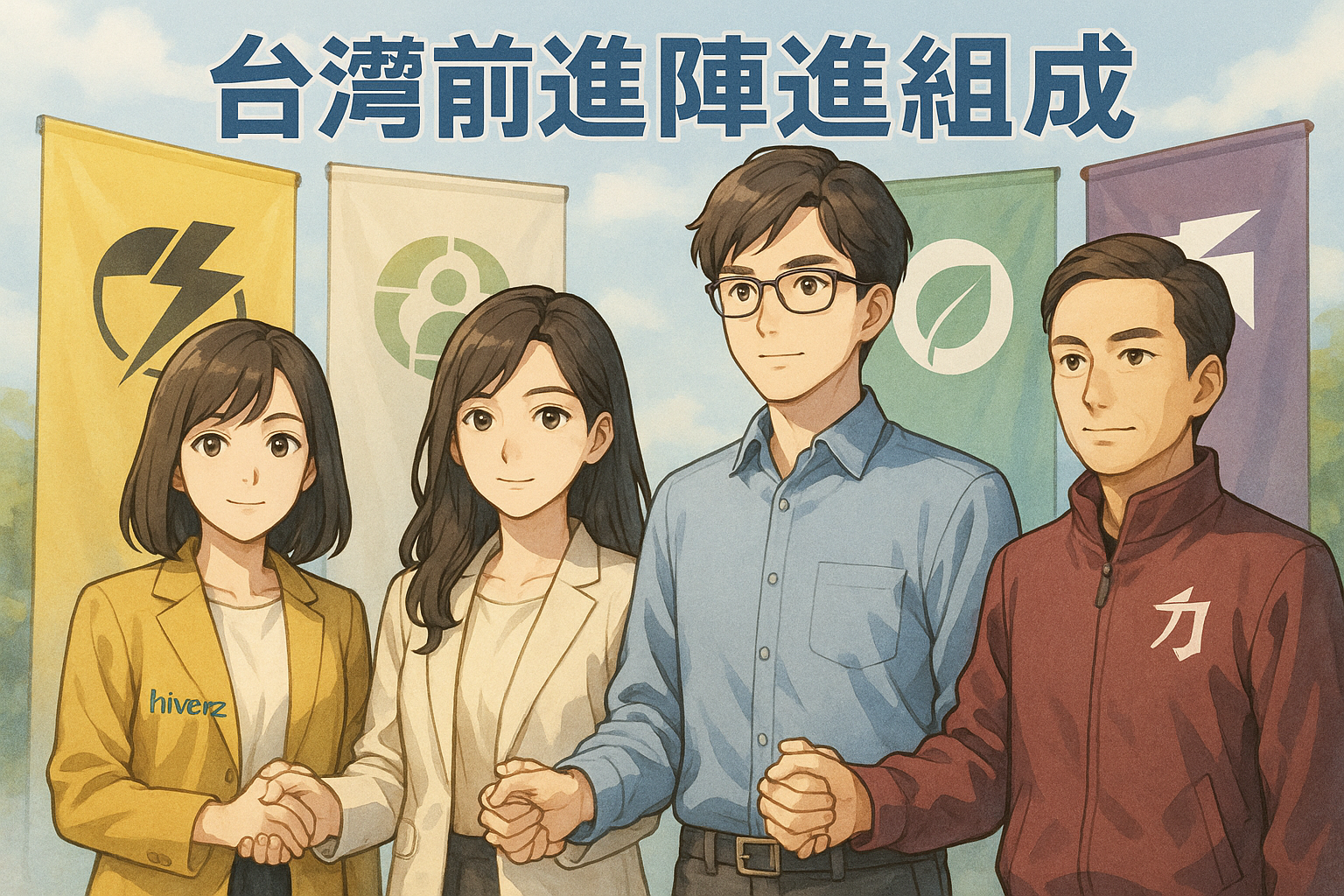 四本土政黨聯手抗衡藍綠，推動台灣前進陣線組成