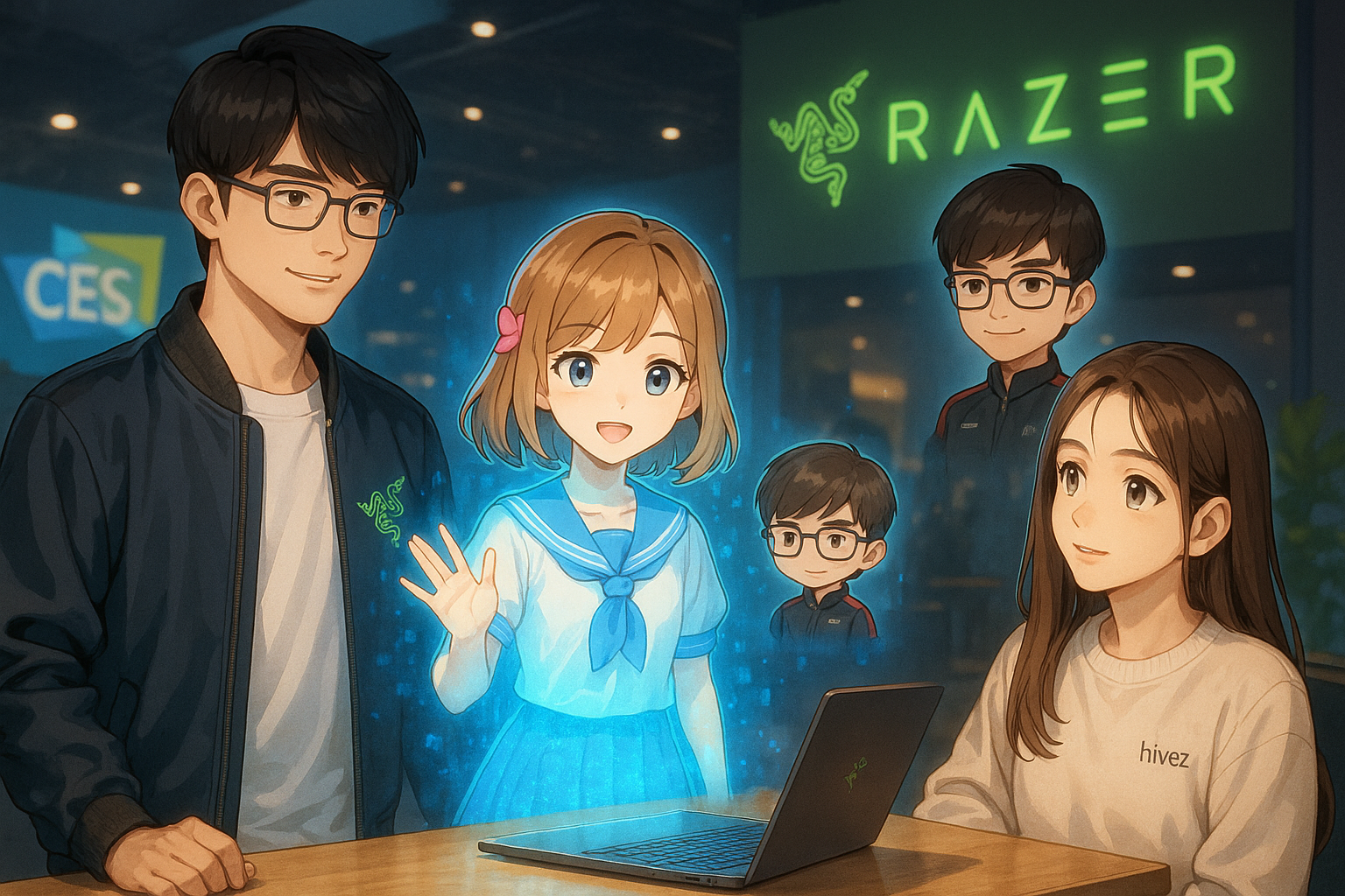 Razer推新型AI夥伴Project AVA 以全息技術重塑桌面互動