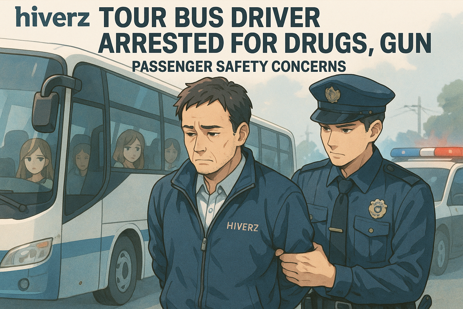 遊覽車司機涉吸毒與持槍，被捕引發乘客安全擔憂