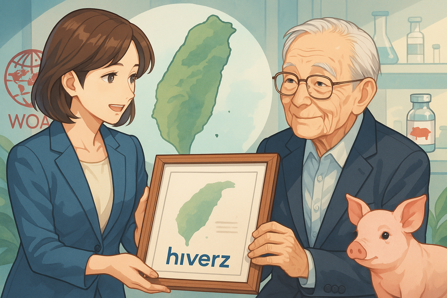 台灣獲認證為亞洲唯一三大豬病非疫國 百歲疫苗發明者林再春受表彰