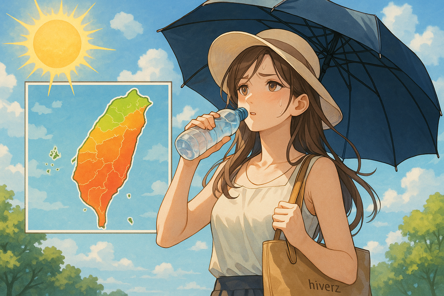 北部高溫飆至37度！全台週二多雲 防曬補水不可少