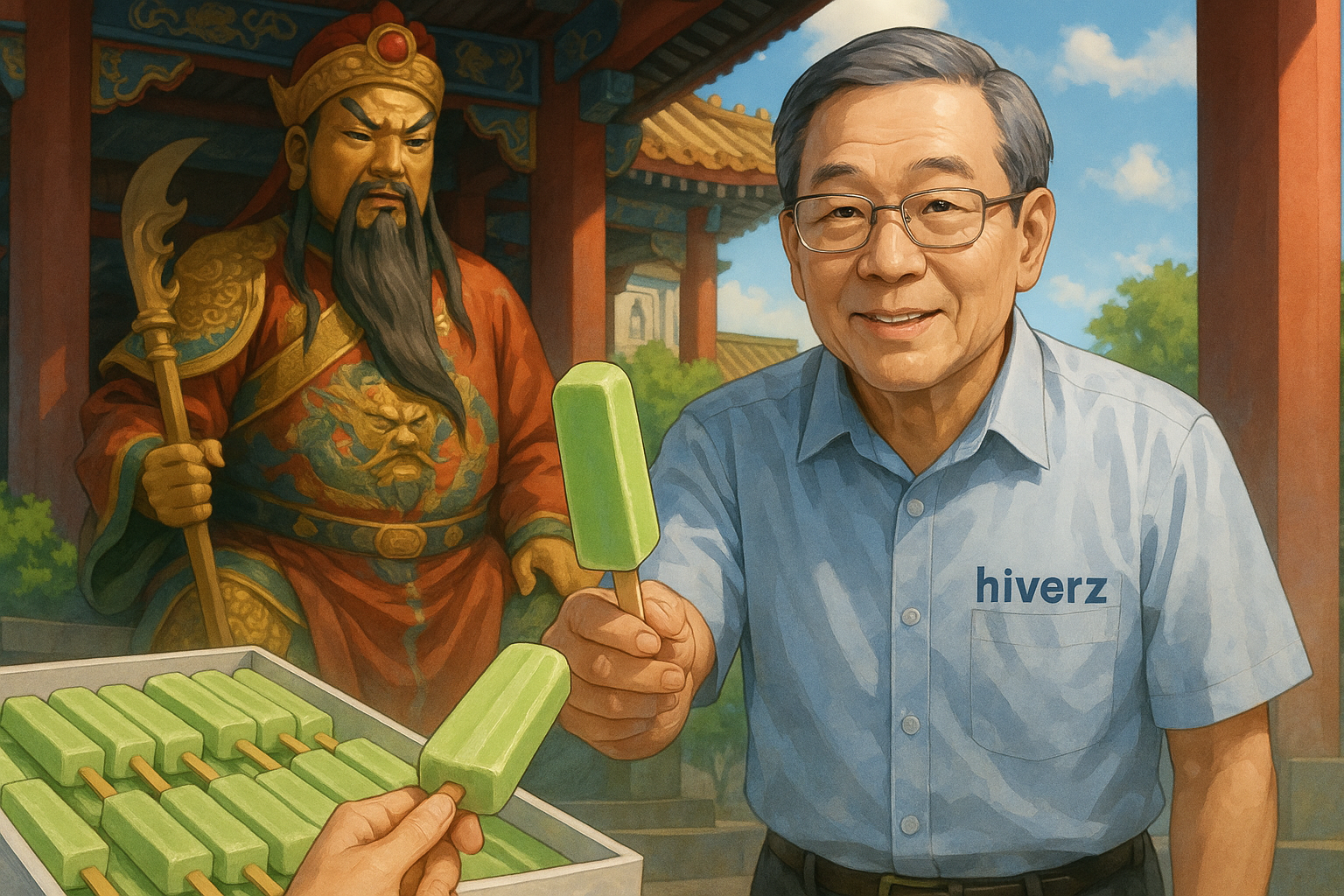 屏東聖帝廟壽宴：千隻枝仔冰免費分享慶生