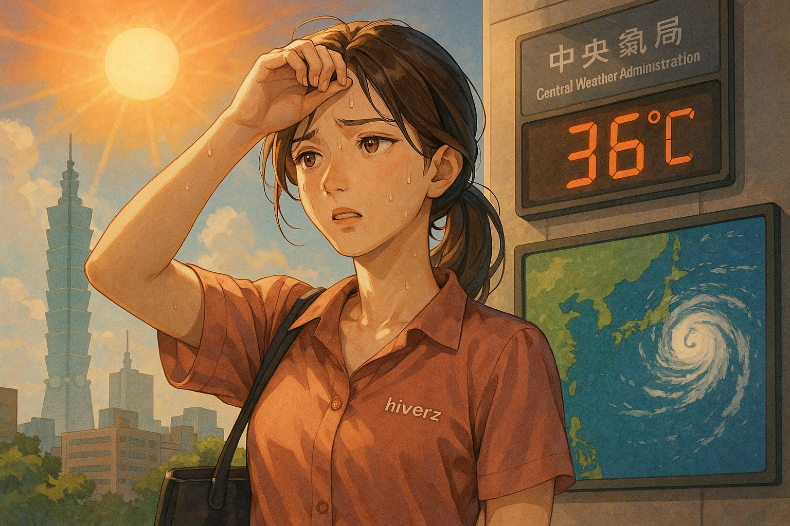 高溫與熱帶擾動來襲！大台北今日氣溫飆升至36度