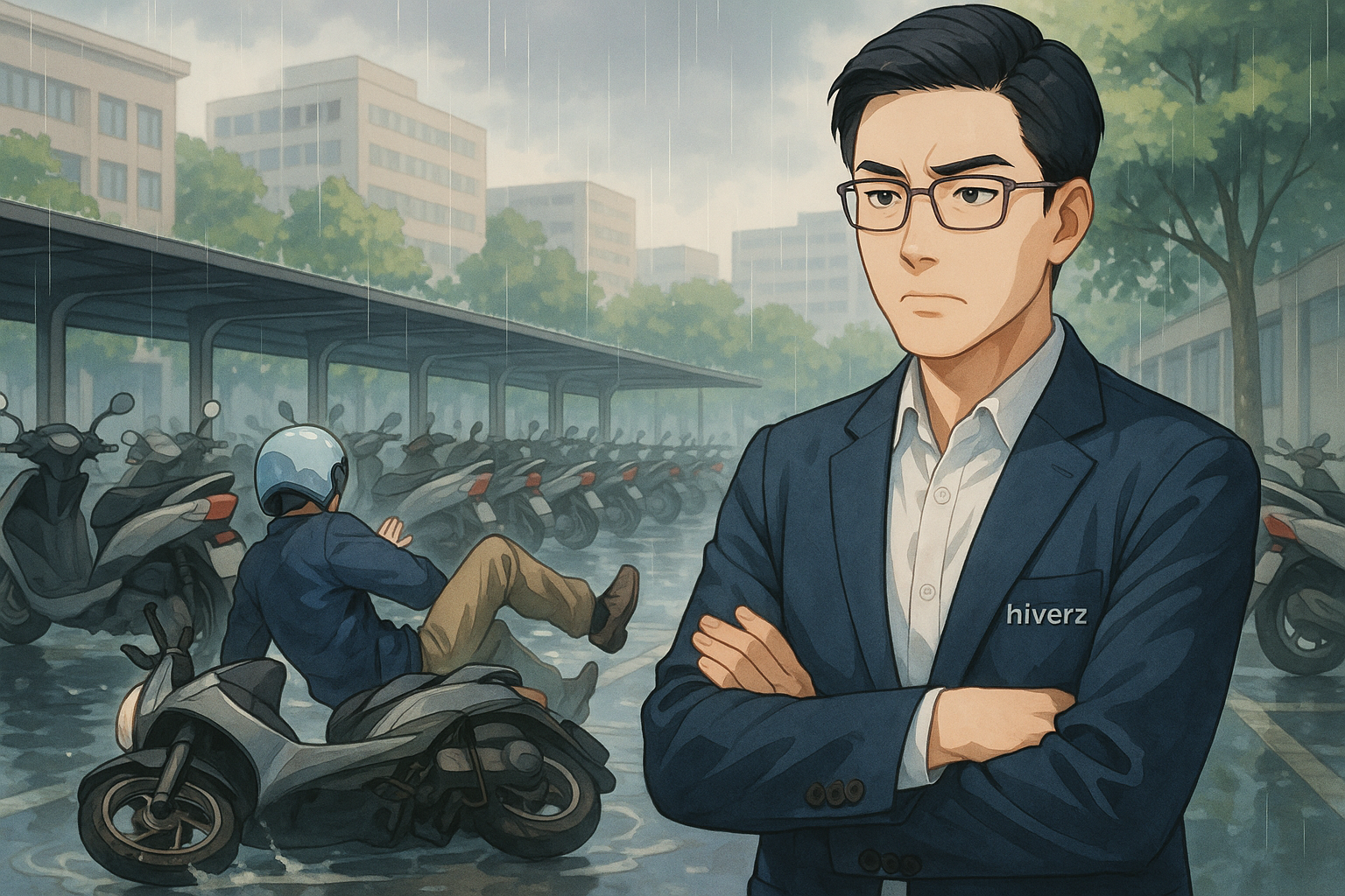 台北機車停車場缺乏防滑保障：65起滑倒事故引發市府檢討