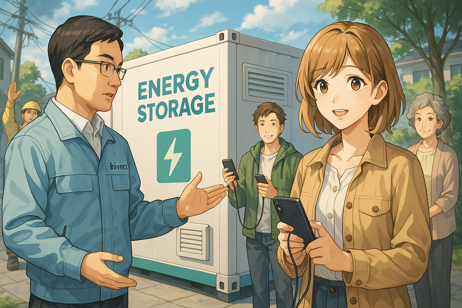 應急響應：溪北地區設置儲能櫃支援停電期間的充電需求