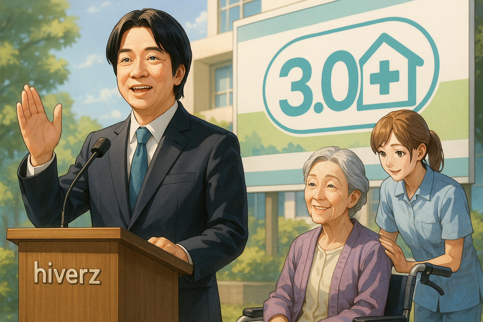 賴清德宣布1200億長照3.0計畫 給予高齡人口更佳照顧