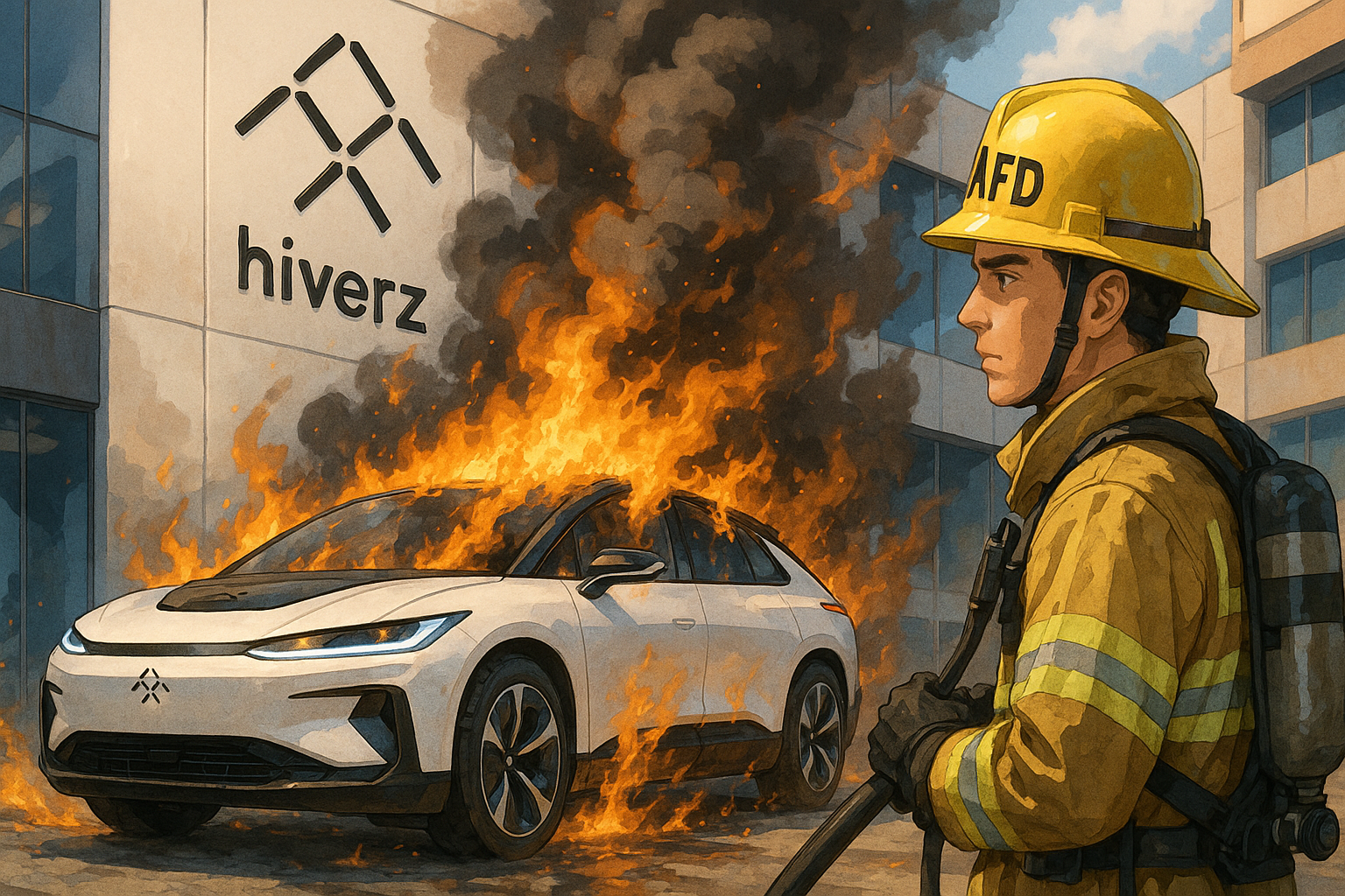 法拉第未來電動車在洛杉磯總部爆炸起火，官方強調與電池無關