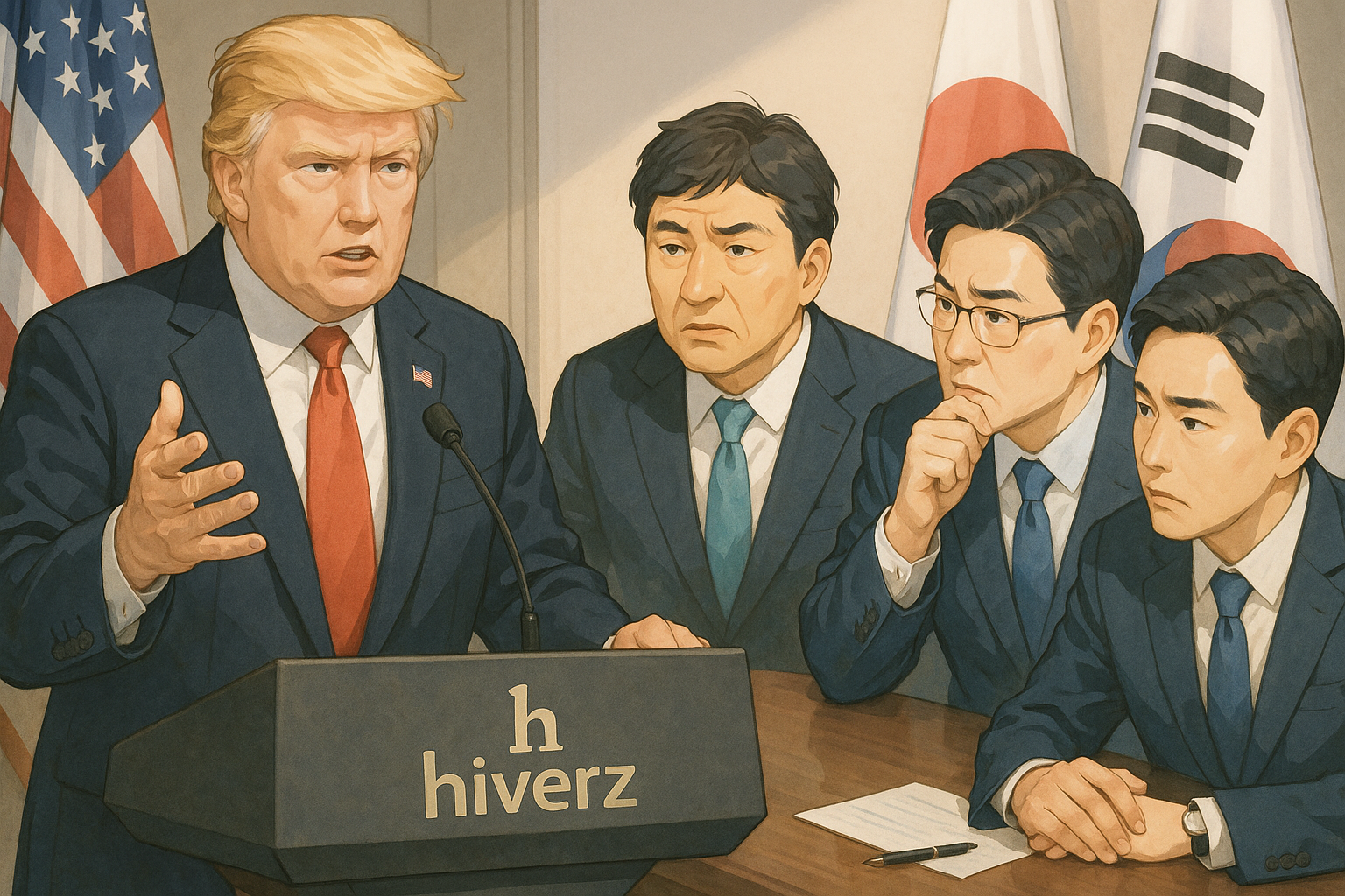 川普宣布新關稅，美日韓緊急磋商爭取互惠協議