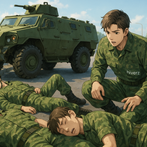 軍車意外驚險一刻：漢光演習期間，三名官兵受傷躺地