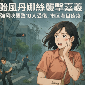 颱風丹娜絲襲擊嘉義：強風吹襲致10人受傷，市區滿目瘡痍