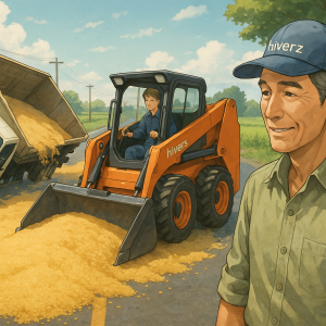 彰化稻穀車翻覆！糧商「小山貓」緊急救援 農民免於損失近5萬元