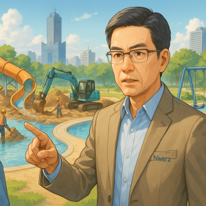 高雄新光公園親水遊戲區進度46% 副市長林欽榮督促9月底前完工