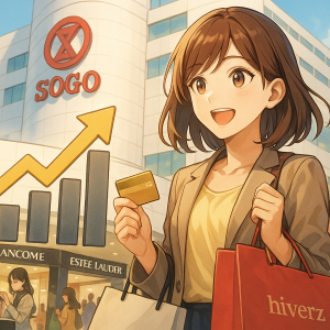 新竹SOGO週年慶第一日業績創新高，顯示消費力反彈